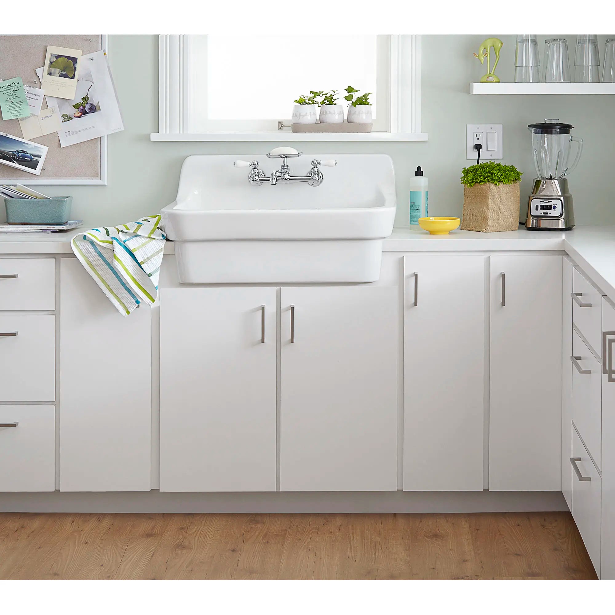 Heritage® 2-Handle Wall Mount Kitchen Faucet 2.2 gpm/8.3 L/min With Soap Dish // POLISHED CHROME // 173858_9062008020_7295252002_7_0_CDNwebp.webp