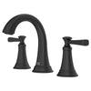 [7617807.243] Glenmere 8-Inch Widespread 2-Handle Bathroom Faucet 1.2 gpm/4.5 L/min With Lever Handles - Matte Black