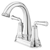 [7052207.002] Delancey® 4-Inch Centerset 2-Handle Bathroom Faucet 1.2gpm/4.5 L/min With Lever Handles - Polished Nickel