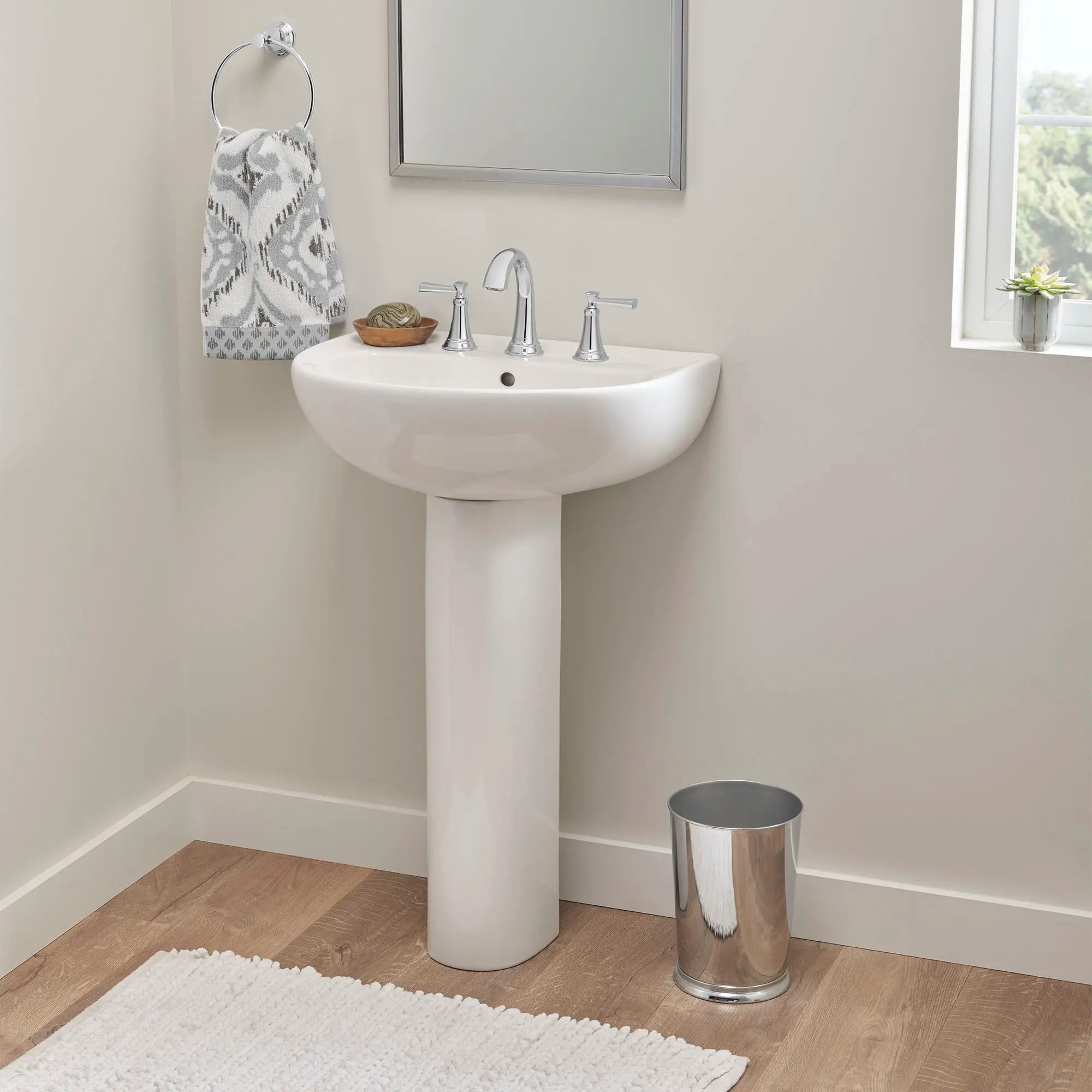 22-Inch Evolution 8-Inch Widespread Pedestal Sink Top and Leg Combinat