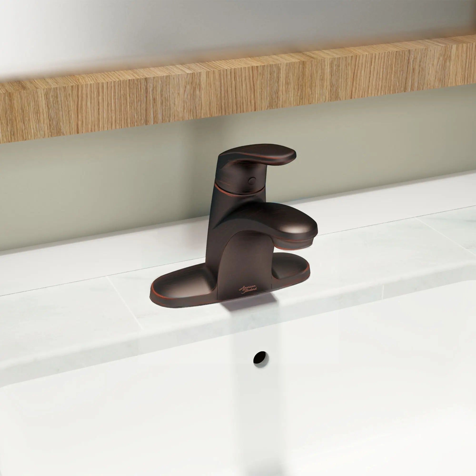 Colony® PRO 4-Inch Centerset Single-Handle Bathroom Faucet 1.2 gpm/4.5 Lpm Less Drain With Lever Handle // LEGACY BRONZE // 174397_B-7075005278_0_CDNwebp.webp