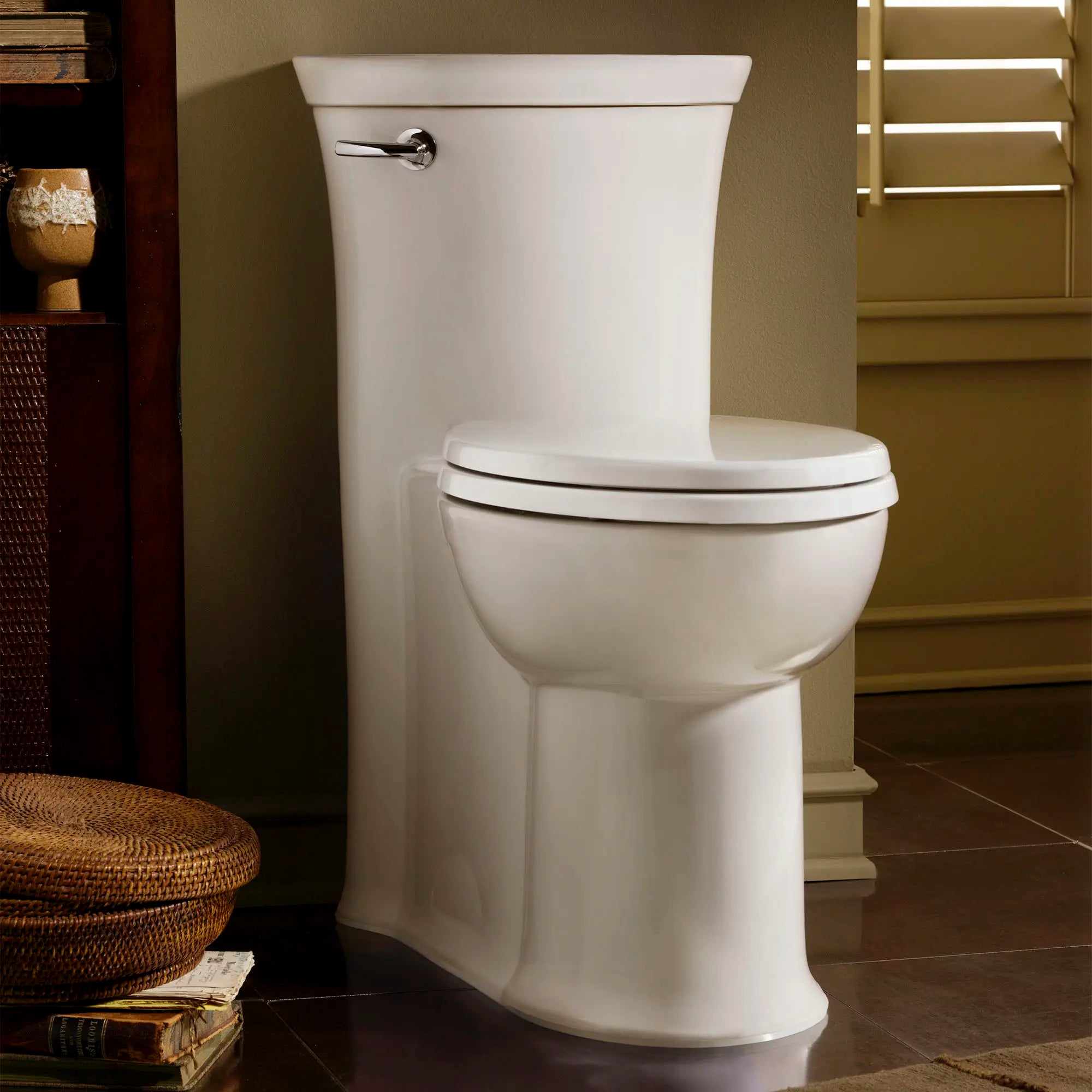 Tropic® One-Piece 1.28 gpf/4.8 Lpf Chair Height Elongated Toilet With Seat // LINEN // 174494_B-2786128222_03_0_CDNwebp.webp