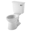 [238AA115.020] VorMax® Two-Piece 1.0 gpf/3.8 Lpf Chair Height Right-Hand Trip Lever Elongated Toilet Less Seat - White