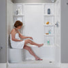 [6030ST3R.011] Elevate Seated Shower Base - Right Hand Outlet - Arctic