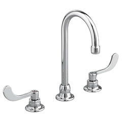 [6540160.002] Monterrey® 8-Inch Widespread Gooseneck Faucet With 6-inch Wrist Blade Handles 1.5 gpm/5.7 Lpm - Polished Chrome