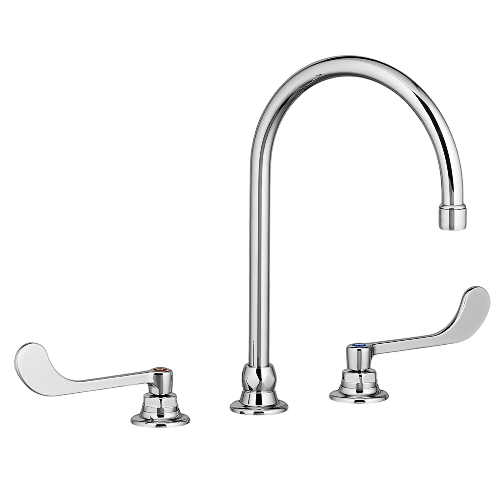 Monterrey® 8-Inch Widespread Gooseneck Faucet With 6-inch Wrist Blade Handles 1.5 gpm/5.7 Lpm // POLISHED CHROME // 174821_6540168002_0_CDNwebp.webp