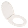 [5020B65G.020] Traditional Slow-Close & Easy Lift-Off Round Front Toilet Seat - White