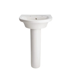 [0403800.020] Tropic® Petite 8-Inch Widespread Pedestal Sink Top and Leg Combination - White