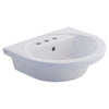 [0403008.020] Tropic® Petite 8-Inch Widespread Pedestal Sink Top - White