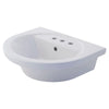 [0403008.020] Tropic® Petite 8-Inch Widespread Pedestal Sink Top - White