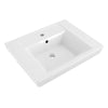 [0641001.020] Boulevard® Center Hole Only Pedestal Sink Top - White