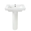[0641100.020] Boulevard® Center Hole Only Pedestal Sink Top and Leg Combination - White