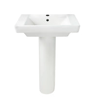 [0641100.020] Boulevard® Center Hole Only Pedestal Sink Top and Leg Combination - White