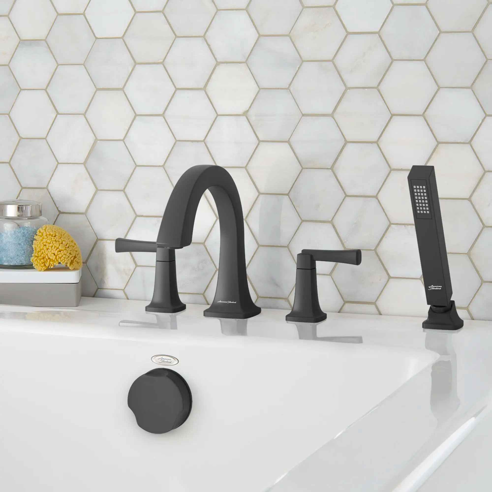 Townsend® Bathtub Faucet With Lever Handles and Personal Shower for Flash® Rough-In Valve // LEGACY BRONZE // 175602_B-T353901278_0_CDNwebp.webp