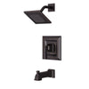 [TU455508.278] Town Square S 1.75 gpm/6.8 L/min Tub and Shower Trim Kit With Water-Saving Showerhead, Double Ceramic Pressure Balance Cartridge With Lever Handle - Legacy Bronze