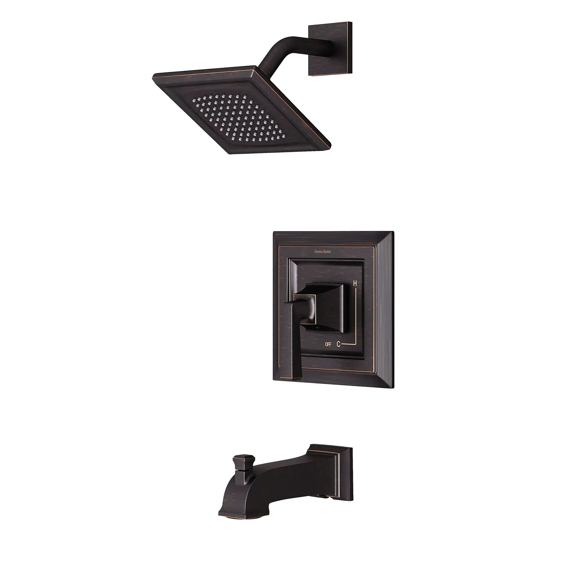Town Square S 1.75 gpm/6.8 L/min Tub and Shower Trim Kit With Water-Saving Showerhead, Double Ceramic Pressure Balance Cartridge With Lever Handle // TUB & SHOWER / 1.75 GPM / LEGACY BRONZE // 175614_TU455508278_2__1__0_CDNwebp.webp