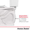 [204AA105.020] Edgemere® Two-Piece 1.28 gpf/4.8 Lpf Chair-Height Elongated Right-Hand Trip Lever Toilet Less Seat - White