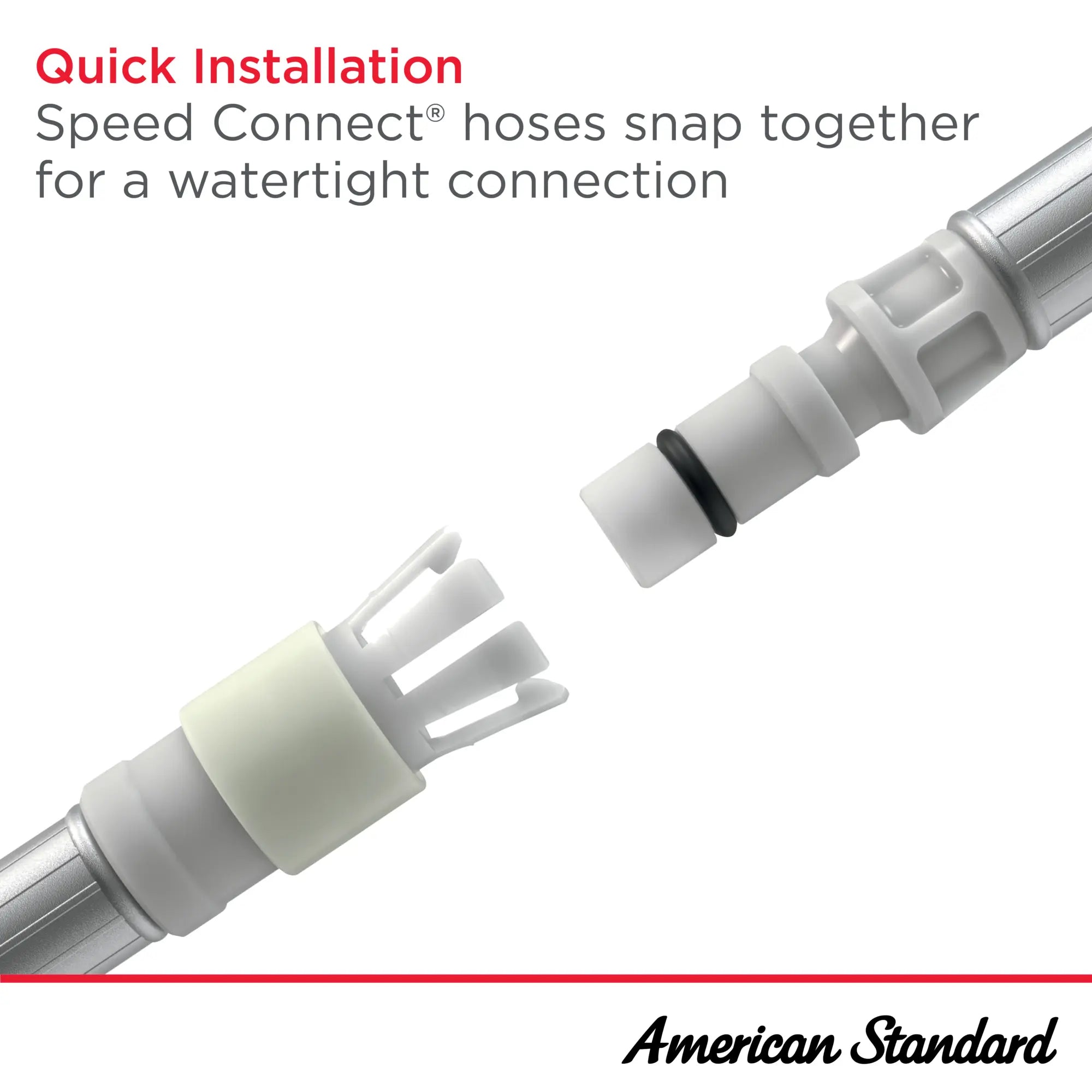 Colony® PRO 8-Inch Widespread 2-Handle Bathroom Faucet 1.2 gpm/4.5 L/min With Lever Handles // POLISHED CHROME // 177142_SpeedConnectHose_Infographic_Generic_0001_SEP2023_1_CDNwebp.webp