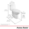 [2535128.020] Loft® One-Piece 1.28 gpf/4.8 Lpf Chair Height Elongated Toilet With Seat - White