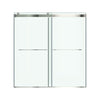 [AM00853400.295] Aspirations 60 x 60-Inch Frameless Sliding Bathtub Door - Silver Shine