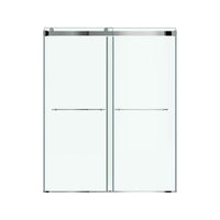 [AM00854400.213] Aspirations 60 x 72-Inch Frameless Sliding Shower Door - Brushed Nickel