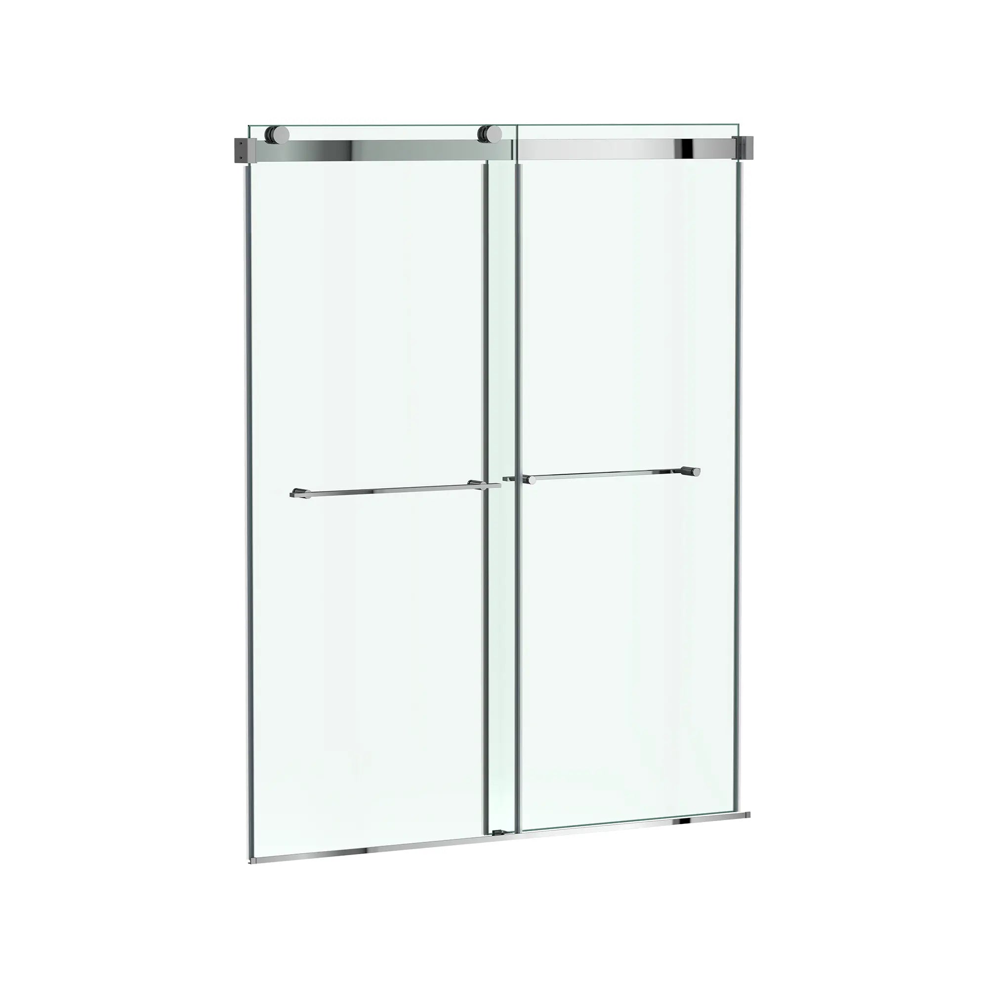 Aspirations 60 x 72-Inch Frameless Sliding Shower Door // 60 X 72 IN / SILVER SHINE // 188306_Aspirations_SiloRight_AM00854400.213_0001_May2023_0_CDNwebp.webp