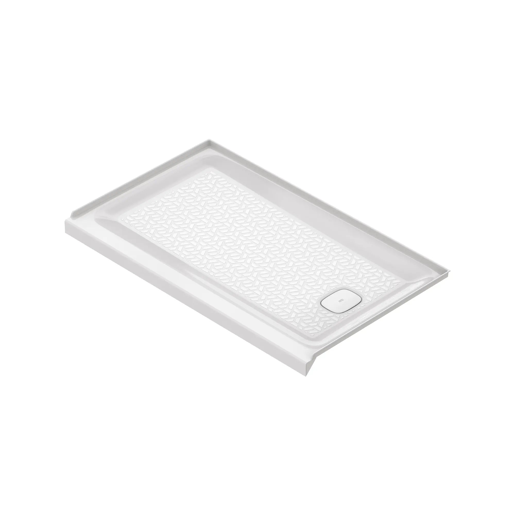 Aspirations 60 x 36-Inch Single Threshold Shower Base With Right Hand-Drain // 60 X 36 IN / RIGHT / WHITE // 188346_Aspirations_SiloLeft_A8021T-RHO_0001_APRIL2023_0_CDNwebp.webp
