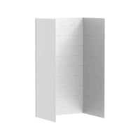 [2951SWT48.020] Aspirations 48 x 36 x 84-Inch Vertical Tile Shower Wall Set - White