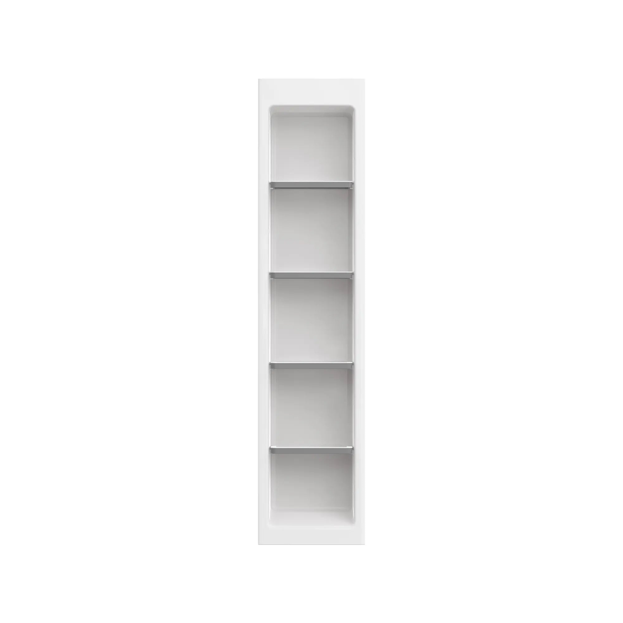 Aspirations 15 x 65-Inch In-Wall Customizable Shelving Unit // WHITE // 188374_Aspirations_SiloFront_7192000_0001_APRIL2023_0_CDNwebp_2c290a3b-ccc7-4558-a45a-7291dbbd20de.webp