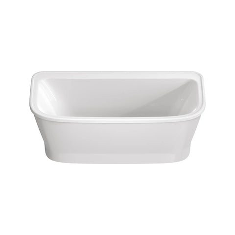 Aspirations 68 x 34-Inch Freestanding Bathtub With White Drain and Overflow