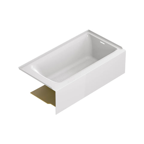 Aspirations 60 x 32-Inch Integral Apron Bathtub With Right-Hand Drain