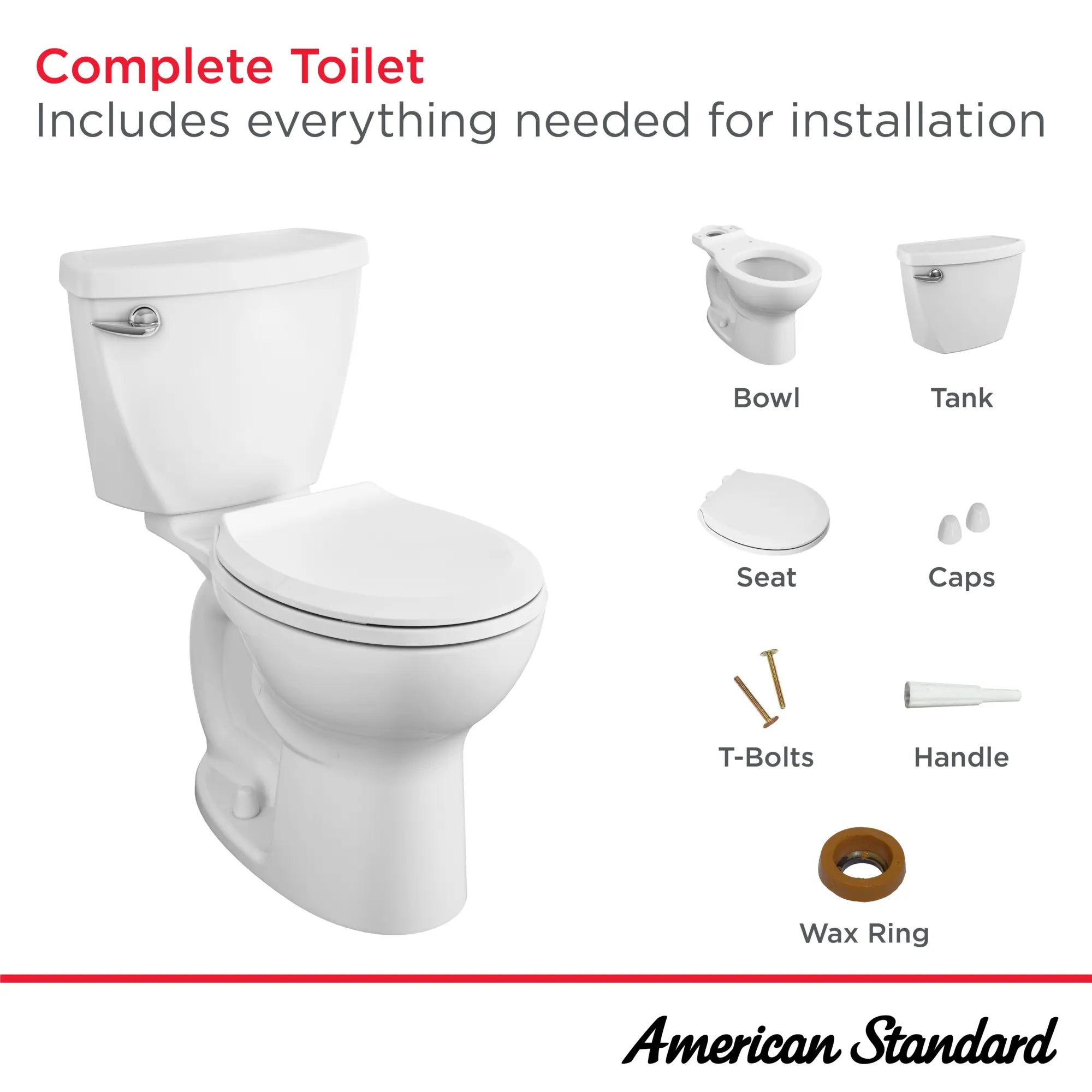 Cadet 3 FloWise 1.28 GPF/4.8 LPF Left Trip Lever 16/1-2-in. Round-Front Toilet with Slow-Close Seat // WHITE // 189001_Cadet_Infographic_3376128ST_0001_OCT2023_0_CDNwebp.webp