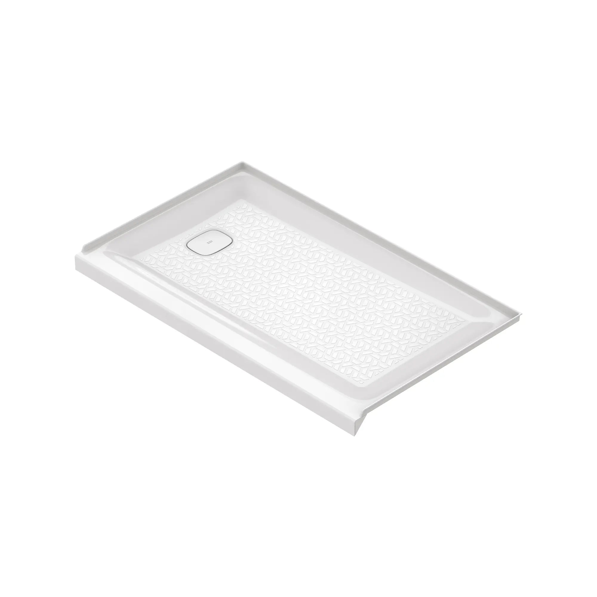 Aspirations 60 x 36-Inch Single Threshold Shower Base With Left-Hand Drain // 60 X 36 IN / LEFT / WHITE // 193149_Aspirations_SiloLeft_A8021T-LHO_0001_APRIL2023_0_CDNwebp.webp