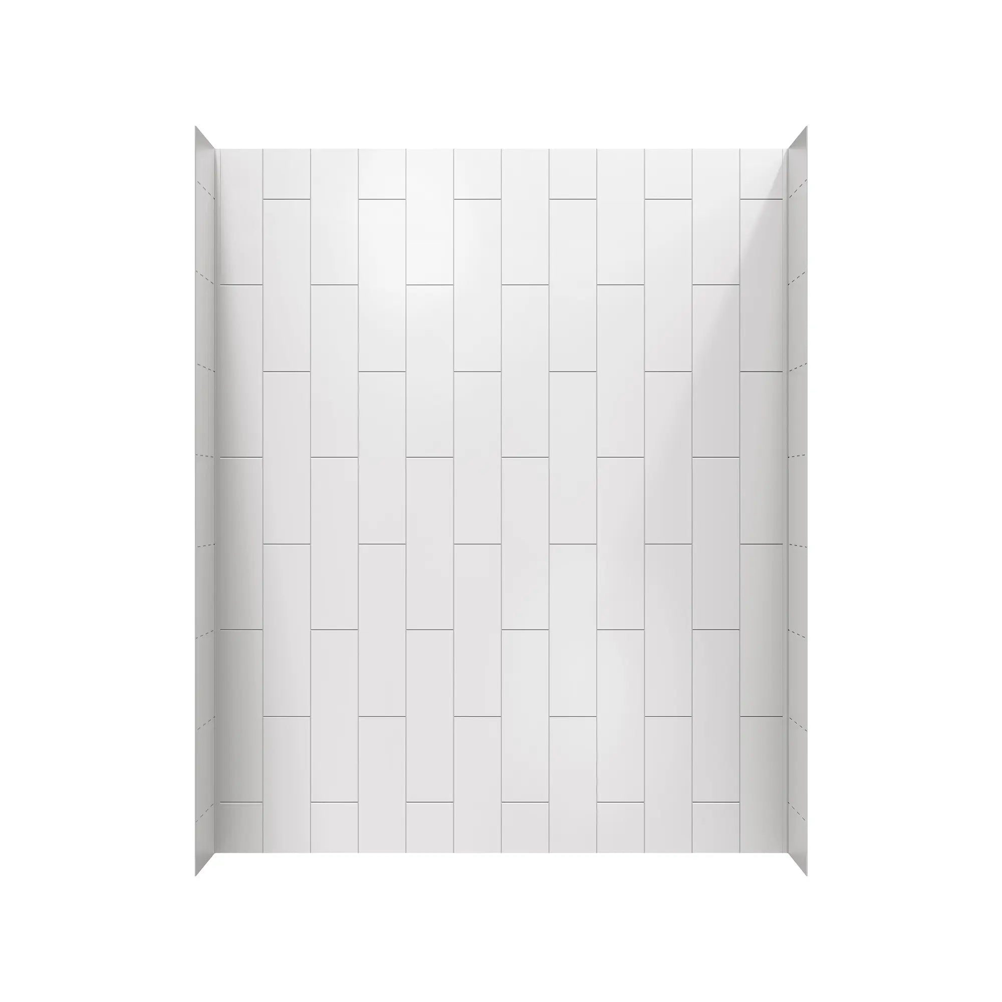Aspirations 60 x 36 x 72-Inch Vertical Tile Bath Wall Set // WHITE // 193192_Aspirations_SiloFront_2952BWT36.020_0001_APRIL2023_0_CDNwebp.webp