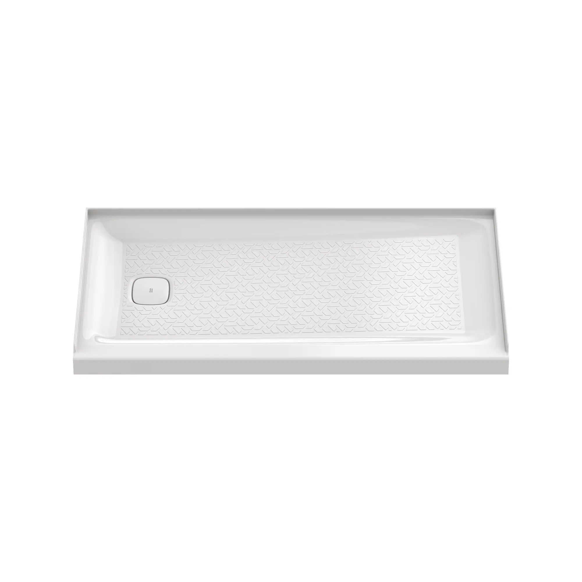 Aspirations 60 x 36-Inch Single Threshold Shower Base With Left-Hand Drain // 60 X 36 IN / LEFT / WHITE // 193194_Aspirations_SiloFront_A8021T-LHO.020_0001_APRIL2023_0_CDNwebp.webp