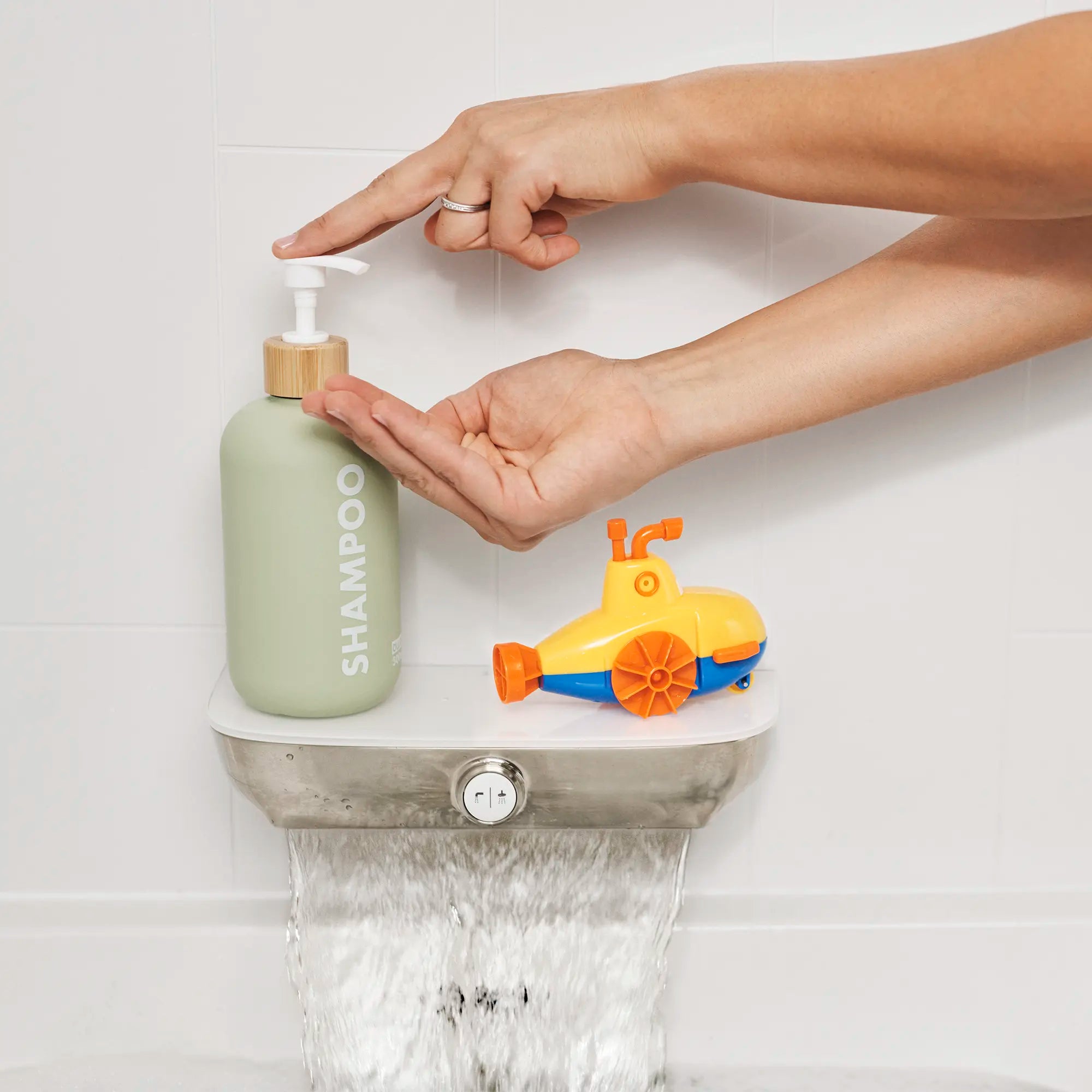 Aspirations® Single-Handle Pull-Out Bathroom Faucet 1.2 gpm/ 4.5 L/min With Lever Handle // BRUSHED NICKEL // 234021_Aspirations_Lifestyle_7061121.295__8888116.295_0001_Dec2023_CDNwebp.webp