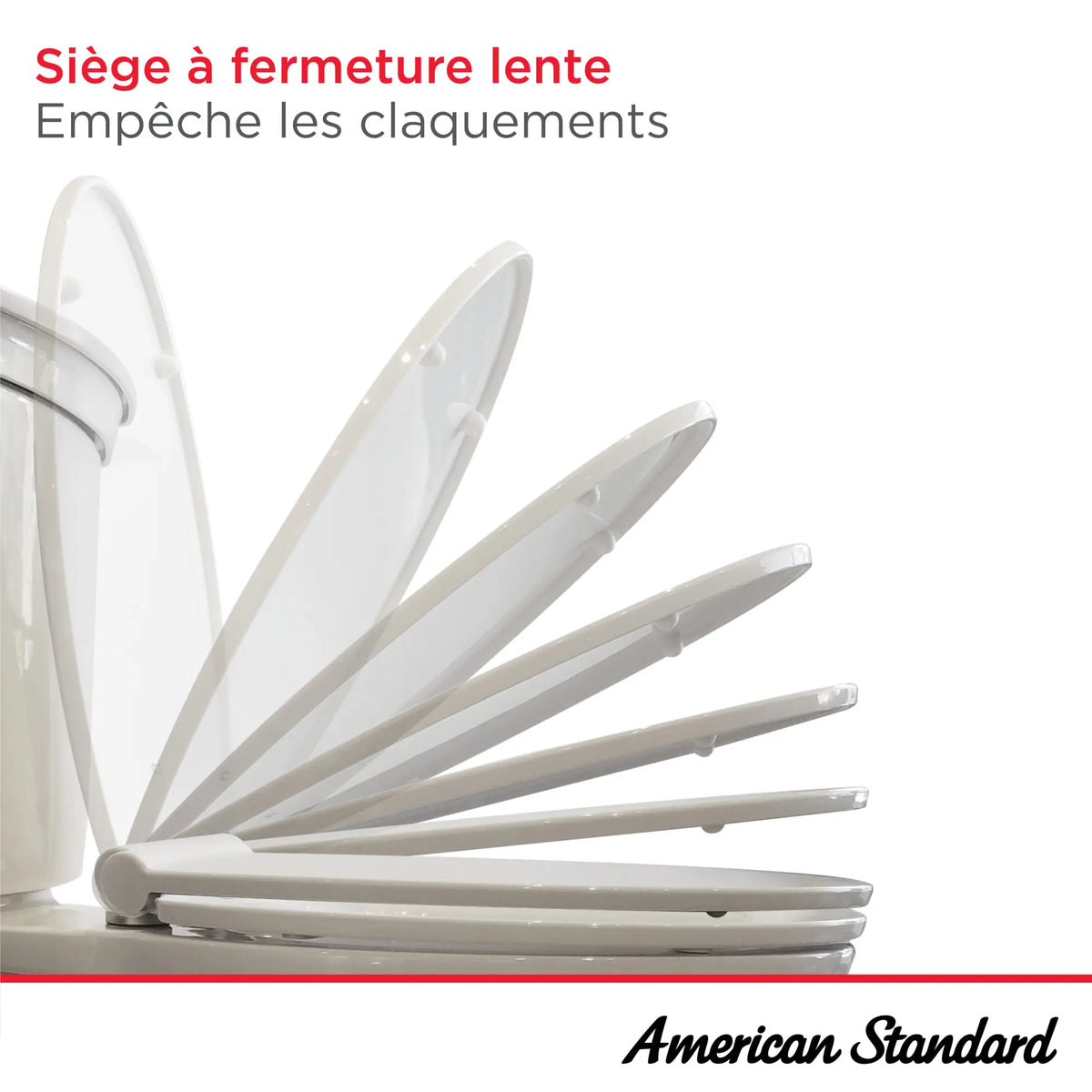 Toilette Edgemere complète allongée à hauteur de siège avec siège, deux pièces, à double chasse, 1,28 gpc/4,8 Lpc et 1,0 gpc/3,8 Lpc // BLANC // 237908_SlowClose_Infographic_Generic_0001_JAN2024_FR_0_CDNwebp.webp