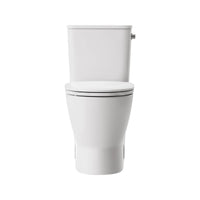 [251AA808.020] Toilette allongée Aspirations EcoStrength, deux pièces, à hauteur de chaise avec siège, 0,80 gpc/ 3,0 Lpc, avec levier de déclenchement à droite - Blanc