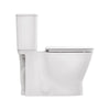 [251AA808.020] Toilette allongée Aspirations EcoStrength, deux pièces, à hauteur de chaise avec siège, 0,80 gpc/ 3,0 Lpc, avec levier de déclenchement à droite - Blanc