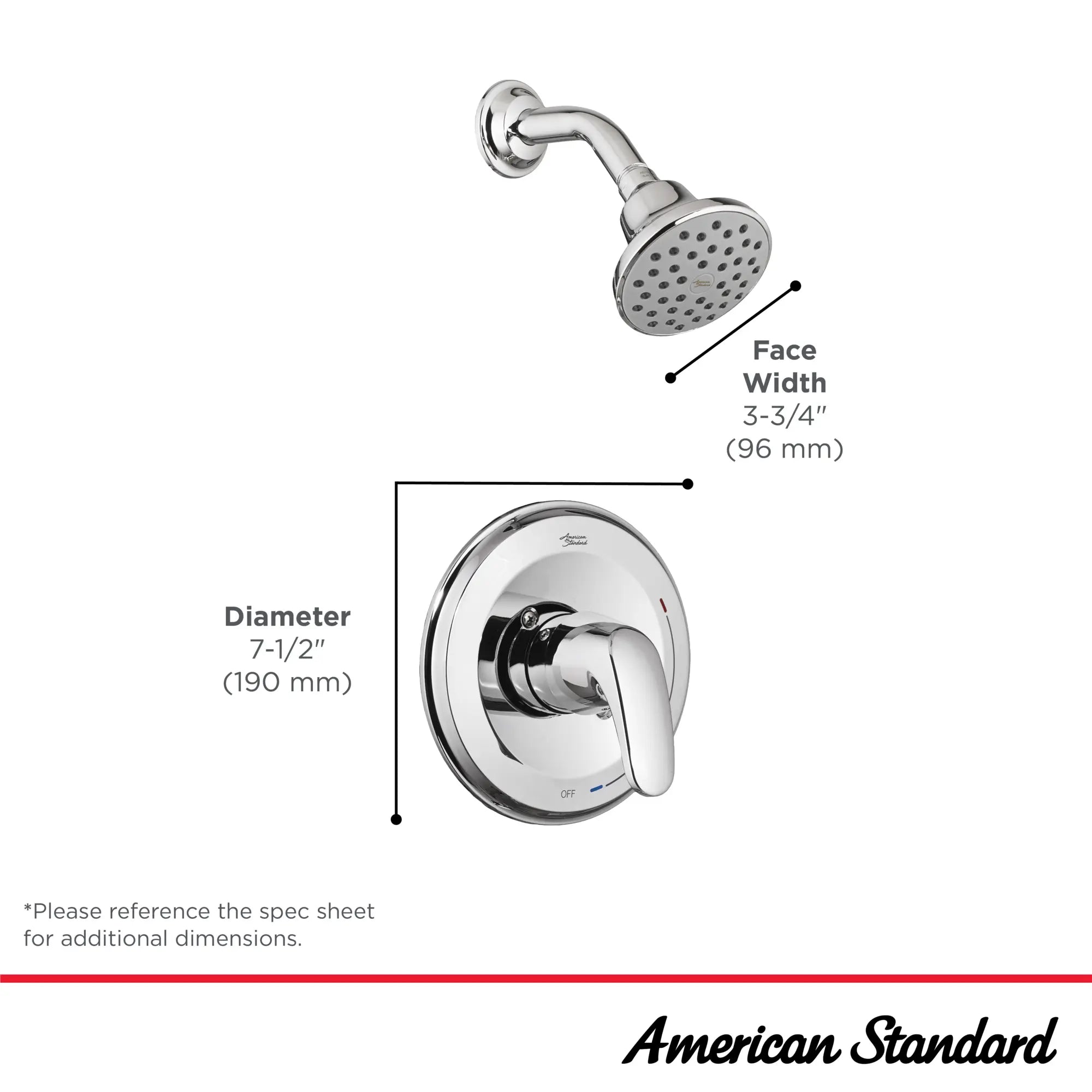 Colony® PRO 1.75 gpm/6.6 L/min Shower Trim Kit With Water-Saving Showerhead, Double Ceramic Pressure Balance Cartridge With Lever Handle // SHOWER / POLISHED CHROME // 239535_ColonyPro_Infographic_TU075507_0003_MAR2024_0_CDNwebp.webp