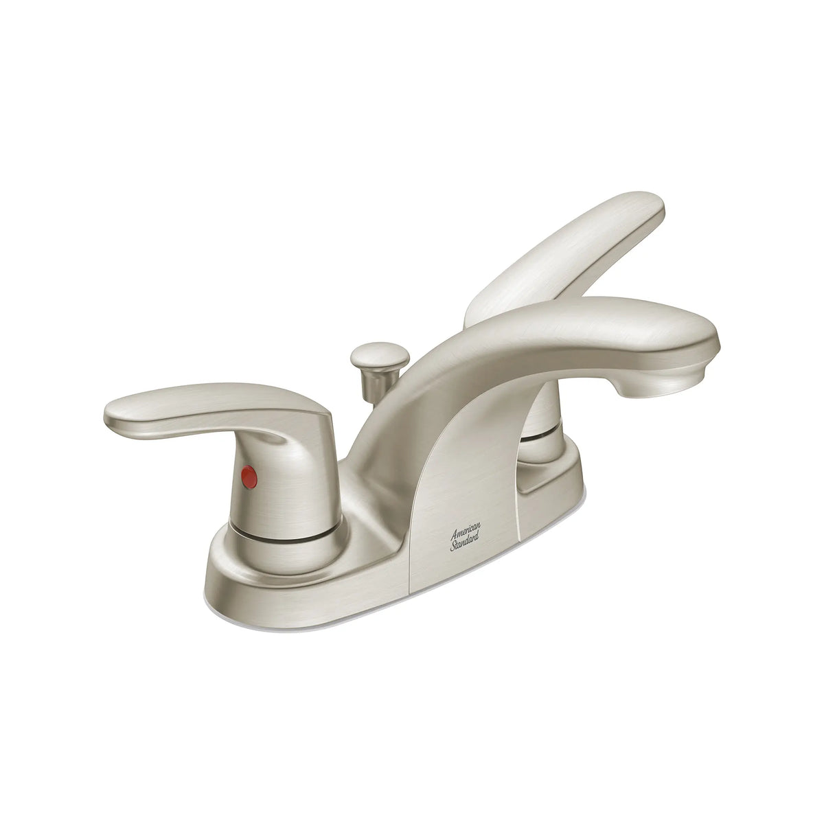 Colony® PRO 4-Inch Centerset 2-Handle Bathroom Faucet 1.2 gpm/4.5 Lpm With Lever Handles // BRUSHED NICKEL // 239573_Colony_SiloRight_7075200.295_0001_MARCH2024_CDNwebp.webp