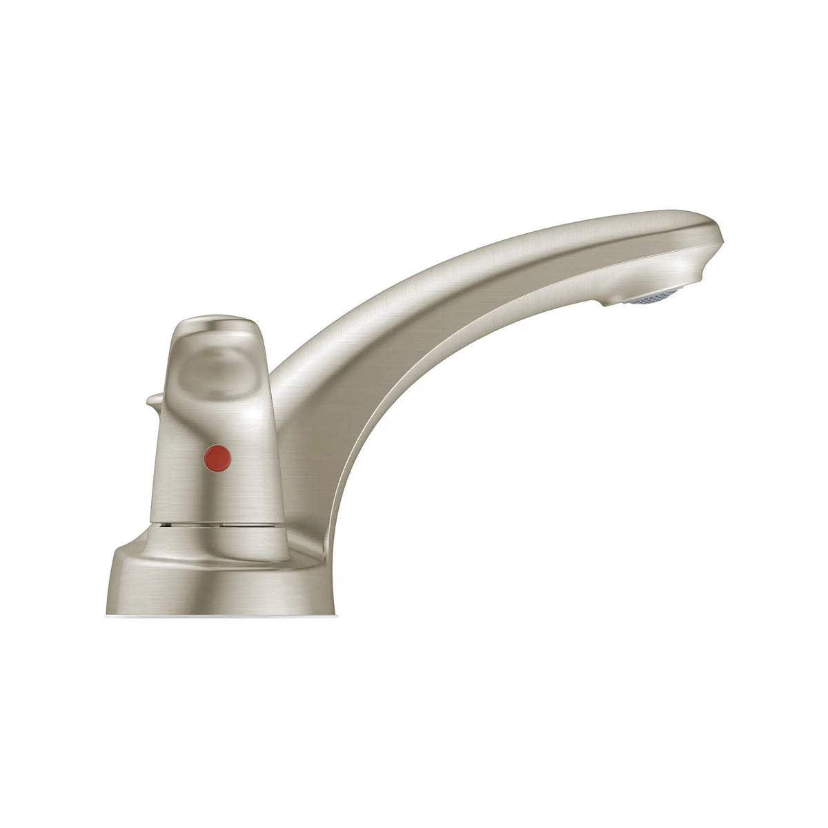 Colony® PRO 4-Inch Centerset 2-Handle Bathroom Faucet 1.2 gpm/4.5 Lpm With Lever Handles // BRUSHED NICKEL // 239604_Colony_SiloSide_7075200.295_0001_MARCH2024_CDNwebp.webp