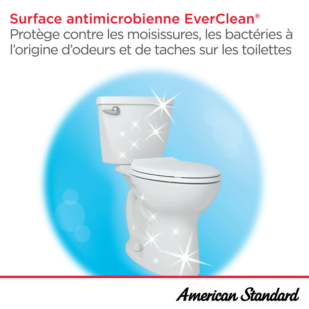 Toilette Edgemere complète allongée à hauteur de siège avec siège, deux pièces, à double chasse, 1,28 gpc/4,8 Lpc et 1,0 gpc/3,8 Lpc // BLANC // 240604_EverClean_Infographic_ToiletOnly_0001_MAR2025_FR_2_CDNwebp.webp