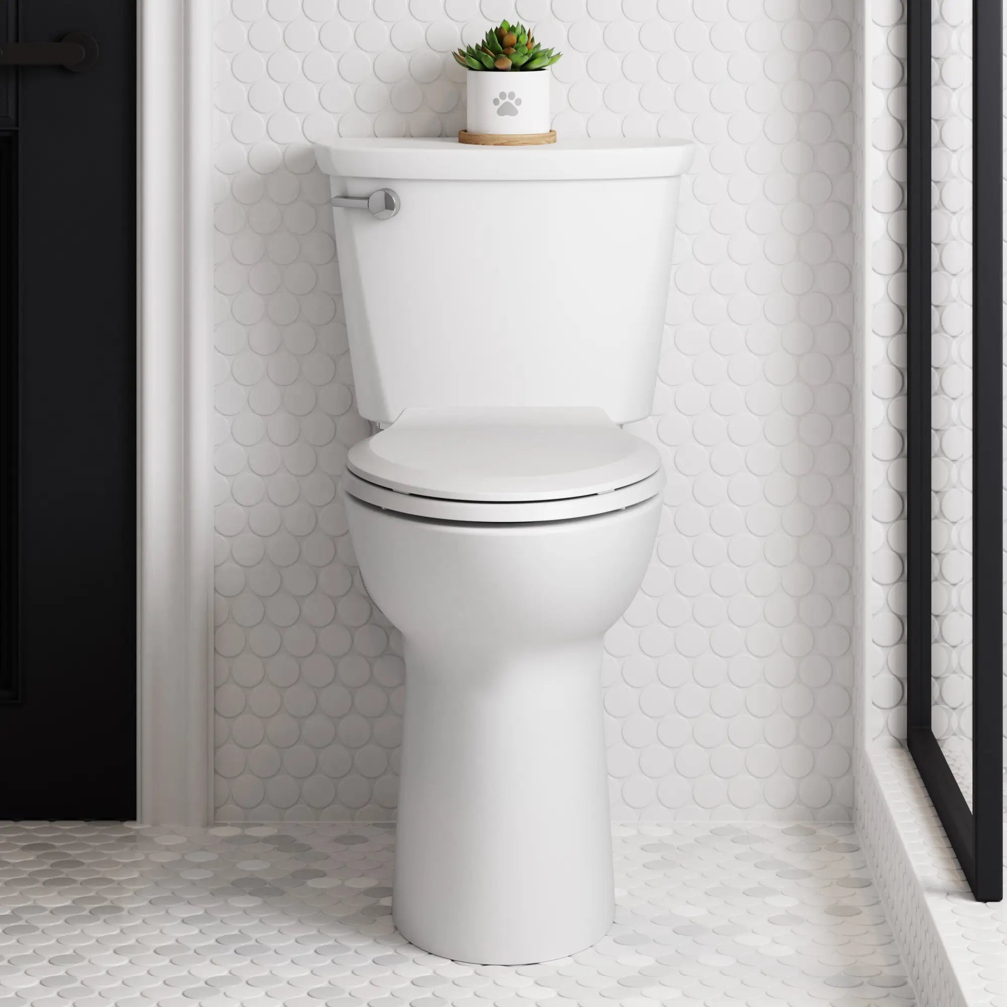 Cadet® PRO Two-Piece 1.28 gpf/4.8 Lpf Extra Tall Height Elongated 10-Inch Rough Toilet Less Seat // WHITE // 246551_CadetPro_EnvironmentCloseup_215TB104.020_3517T101.020_4188B104.020_0001_MAY2024_CDNwebp.webp