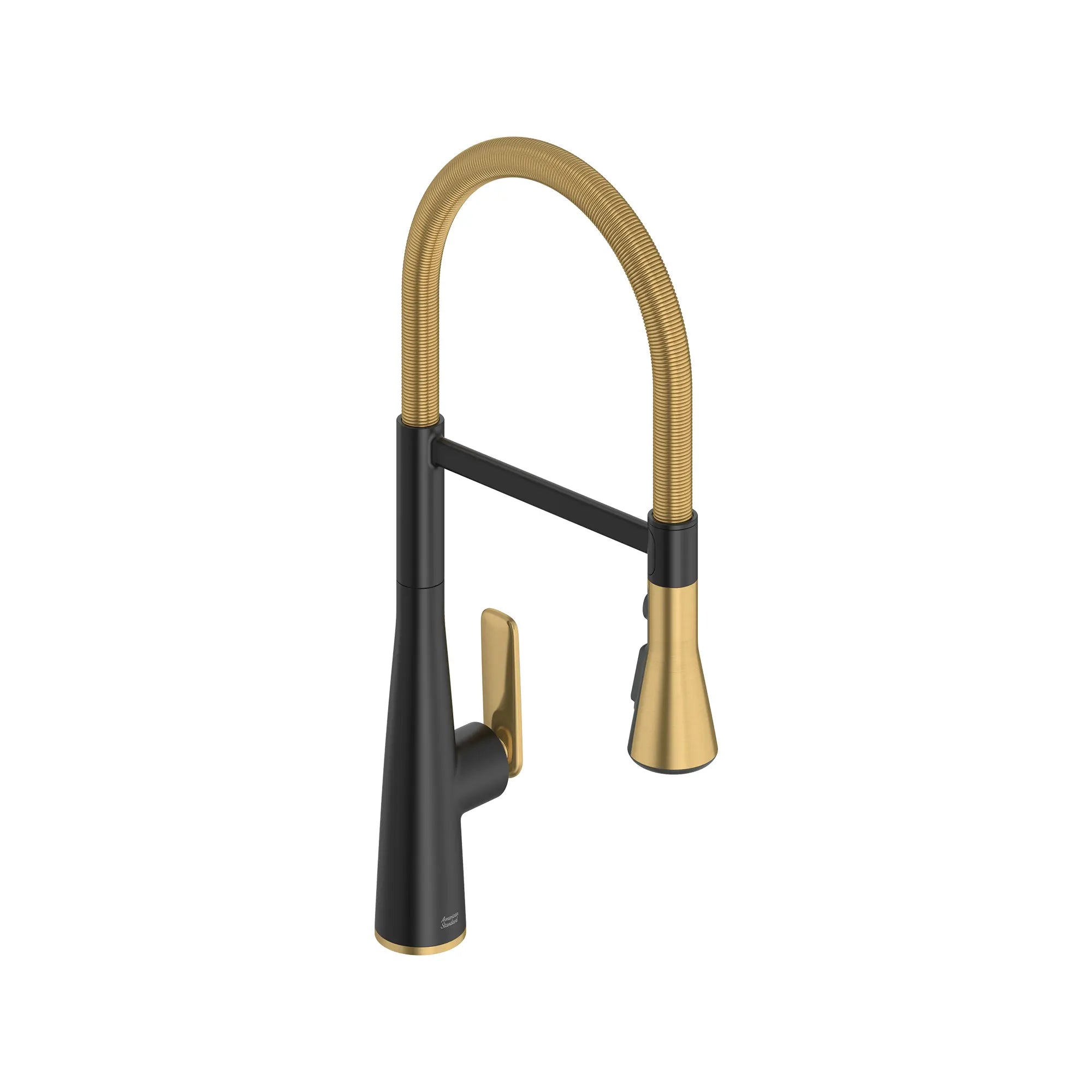 Aspirations Semi-Pro Kitchen Faucet  // MATTE BLACK/BRUSH COOL SUNRISE // 247099_Aspirations_SiloRight_1048824240_0001_JUNE2024_CDNwebp.webp