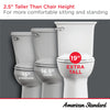 [746TA101.020] Elevation Two-Piece 1.28 gpf/4.8 Lpf Extra Tall Height Elongated Toilet With Seat - White