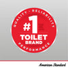 [215FC104.222] Cadet® PRO Two-Piece 1.28 gpf/4.8 Lpf Compact Chair Height Elongated 14-Inch Rough Toilet Less Seat - Linen