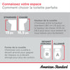 [3380526ST.020] Toilette complète Cadet® 3, 2 pièces, chasse double 1,28 gpc/4,8 lpc,et 0,92 gpc/3,5 lpc, à cuvette allongée à hauteur de chaise et réservoir avec doublure, avec siège - Blanc