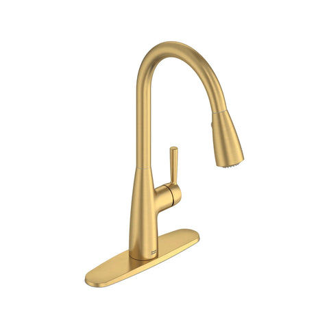 Fairbury Single-Handle Pull-Down Dual Spray Kitchen Faucet 1.8 GPM with Lever Handle