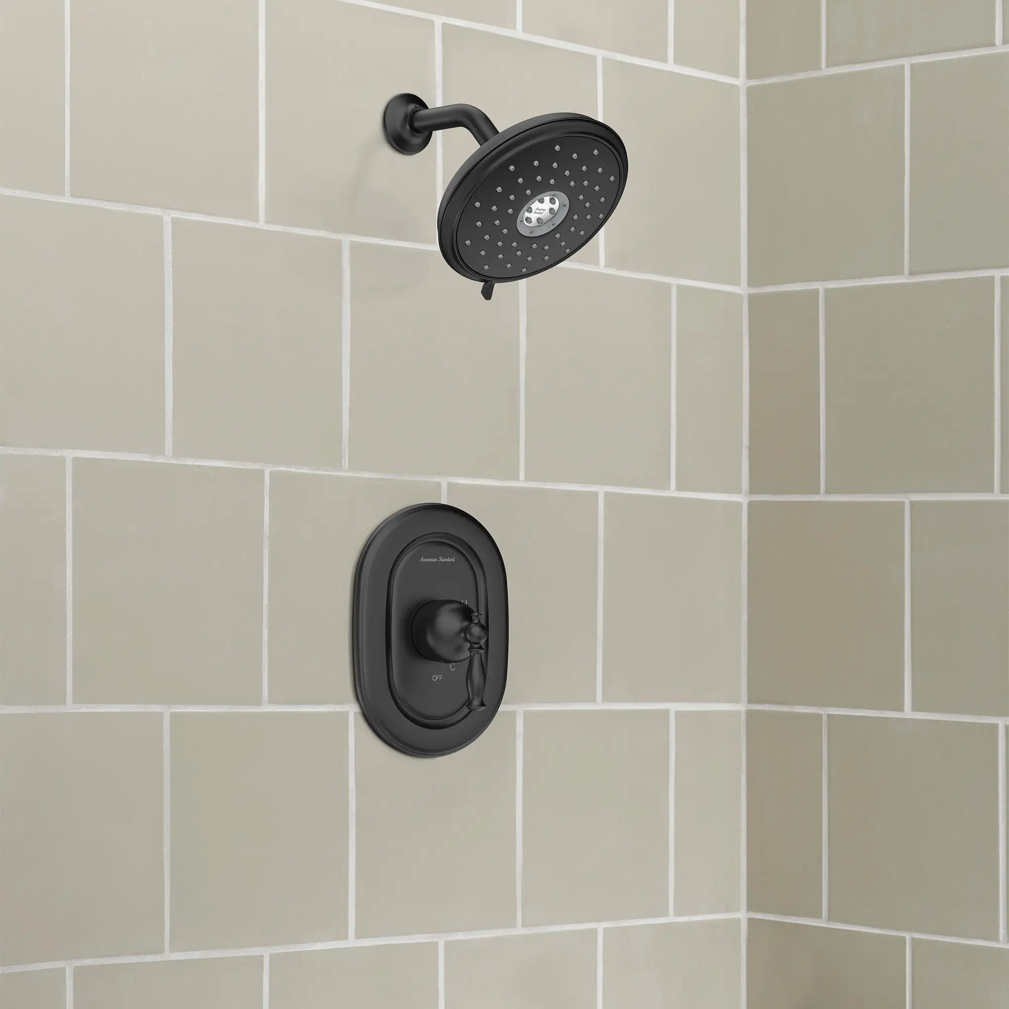 Spectra® Fixed Traditional 7-1/4-Inch 1.8 gpm/6.8 L/min Water-Saving Fixed Showerhead // MATTE BLACK // 262267_B-TU440507243_9138073243_0_CDNwebp.webp